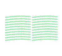 Spiral Binding Coils 20Pcs Set | 13mm Diameter 30 Holes for Smooth Page Turning | Large Capacity Plastic Comb for Office/Classroom/Library | Sturdy & Tarnish Proof (Green)