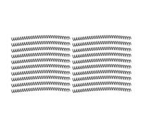 Spiral Binding Coils 20Pcs Set | 13mm Diameter 30 Holes for Smooth Page Turning | Large Capacity Plastic Comb for Office/Classroom/Library | Sturdy & Tarnish Proof (Black)