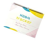 Spiral Binding Habit Calendar,Habit Tracker Calendar des objectifs du | Journal de des habitudes nes pour la productivité Bonheur Motivation Focus Succès Réalisation Pr