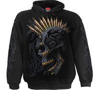 Spiral Black Gold Homme Sweat-Shirt à Capuche Noir XL 100% Coton Regular/Coupe Standard