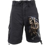Spiral Bone Finger Homme Short Noir L 100% Coton Loose Fit