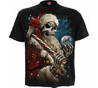 Spiral - Candy Cane Santa - T-Shirt - Noir - L