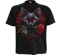 Spiral - Cat's Love - Front Print T-Shirt Black XL Black