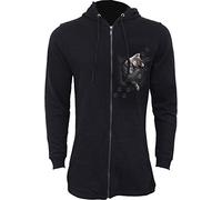 Spiral - Pocket Kitten - Sweat-Shirt Fishtail - pour Femme - à Capuche/zippé sur Toute la Longueur - Manches zippées - S