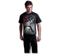 Spiral Dead Kiss Homme T-Shirt Manches Courtes Noir XXL 100% Coton Regular/Coupe Standard