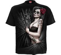 Spiral Dead Love Homme T-Shirt Manches Courtes Noir L 100% Coton Regular/Coupe Standard