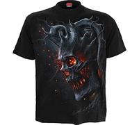 Spiral Death Embers Homme T-Shirt Manches Courtes Noir M 100% Coton Regular/Coupe Standard