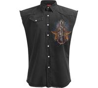 Spiral Death Rocker Worker Shirt Size L