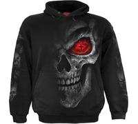 Spiral Death Stare Homme Sweat-Shirt à Capuche Noir S 100% Coton Regular/Coupe Standard