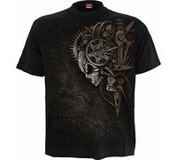 Spiral Diesel Punk Homme T-Shirt Manches Courtes Noir XL 100% Coton Regular/Coupe Standard