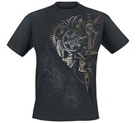 Spiral Diesel Punk Homme T-Shirt Manches Courtes Noir 3XL 100% Coton Regular/Coupe Standard