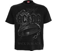 Spiral Direct - "Back In Black" T-shirt déchiré pour homme/femme unie HE2405 (4XL) (Noir)