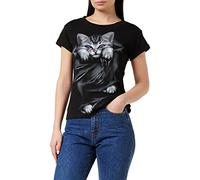 Spiral Bright Eyes Femme T-Shirt Manches Courtes Noir M 100% Coton Regular/Coupe Standard