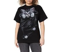 Spiral Direct Bright Eyes-Front Print T-Shirt, Noir (Black 001), 44 (Taille Fabricant: Large) Femme