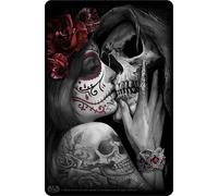Spiral Direct - Carton "Dead Kiss" HE2124 (Taille unique) (Blanc/Noir)