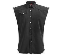 Spiral - Metal Streetwear - Chemise sans Manches délavée - Noir - M