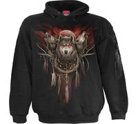 Spiral Direct - "Cry Of The Wolf" sweat à capuche homme/femme unie HE2838 (M) (Noir)