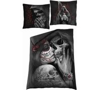 Spiral Direct - Ensemble de linge de lit "Dead Kiss" HE2538 (lit simple) (Noir)
