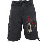 Spiral Direct - Short cargo "Dark Death" pour homme/femme unie HE3127 (S) (Noir)
