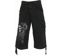 Spiral Direct - Short cargo "Death Forever" pour hommes/femmes unie HE2854 (S) (Noir)