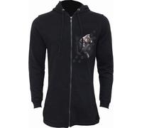 Spiral Direct - Sweat à capuche avec fermeture éclair sur toute la longueur pour femme HE2208 (S) (Noir)