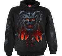 Spiral Direct - Sweat à capuche "Death Embers" pour homme/femme unie HE2534 (M) (Noir)