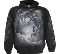 Spiral Direct - Sweat à capuche homme/femme unie "Dragon's Cry" HE2139 (M) (Noir)