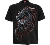 Spiral Direct - T-shirt "Dragon Shards" pour homme/femme unie HE2492 (S) (Noir)