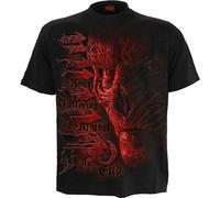 Spiral Direct - T-shirt "Suffer" pour homme/femme unie HE2150 (S) (Noir/Rouge)