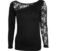 Spiral Direct - Top "Gothic Elegance" pour femme Manches Longues HE2328 (XXL) (Noir)