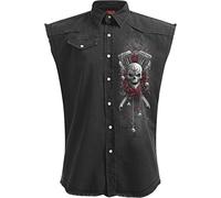 Spiral - DOTD Bikers - Chemise sans Manches délavée - Noir - 4XL