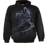 Spiral Double Death Homme Sweat-Shirt à Capuche Noir L 100% Coton Regular/Coupe Standard