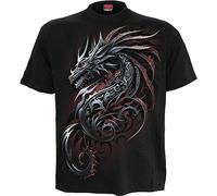 Spiral - Dragon Shards - T-Shirt imprimé sur Le Devant Noir, Noir, XL