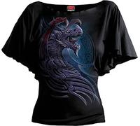 Spiral F719-Tops-Short Sleeve T-Shirt, Black, S Femme