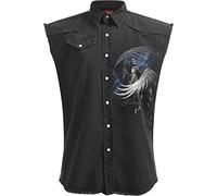 Spiral - Fallen … - Chemise sans Manches délavée - Noir - 3XL