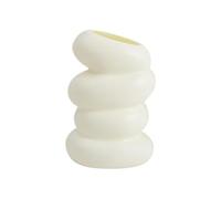 Spiral Flower Vase - Decorative Twisted Glass Bouquet Container, Modern Elegant Tabletop Floral Display Centerpiece, Clear Artistic Swirl Stem Holder Home Decor Accent, Unique Curved Bud Bloo