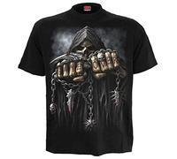 Spiral Game Over Homme T-Shirt Manches Courtes Noir S 100% Coton Regular/Coupe Standard