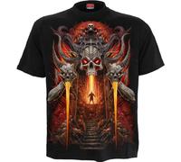 Spiral Gates of Hell Homme T-Shirt Manches Courtes Noir L 100% Coton Regular/Coupe Standard