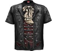 Spiral Goth Wrap Men's T-Shirt Black Everyday Goth Gothic 3XL Black