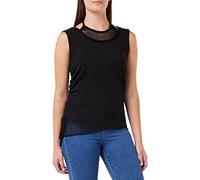 Spiral - Gothic Rock - Haut 2 en 1 - se noue dans Le Cou - Mesh - Noir - XL