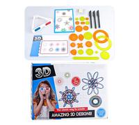 Spiral Graph Lot de spirales 3D, fournitures multifonctionnelles pour travaux manuels en papier, pochoir créatif de peinture, jouet éducatif pour voyages en famille