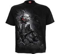 Spiral Grave Walker Homme T-Shirt Manches Courtes Noir S 100% Coton Regular/Coupe Standard