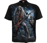Spiral Grim Rocker Homme T-Shirt Manches Courtes Noir XL 100% Coton Regular/Coupe Standard