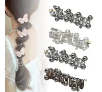 Spiral Hair Ties set，Phone Cord Elastic Hair Bands,No Damage Soft Elastic Spiral Hair Ties,Twisted Hair Wire Pony Hairwire for Everyday Wear Special Occasions (D)