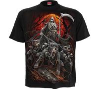 Spiral T-shirt Harbingers Homme Manches courtes Noir M 100% coton Coupe standard