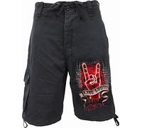 Spiral Live Loud Homme Short Noir XL 100% Coton Loose Fit