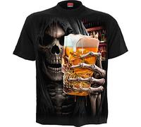 Spiral Live Loud Homme T-Shirt Manches Courtes Noir 4XL 100% Coton Regular/Coupe Standard