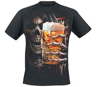 Spiral Live Loud Homme T-Shirt Manches Courtes Noir XL 100% Coton Regular/Coupe Standard