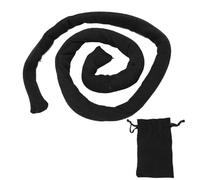 Spiral Lock Hair Ties Bendable Long Dreadlock Ponytail Solder épais bouclé épais Black pur pour hommes Femmes