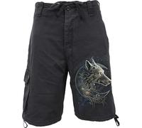 Spiral Loup Celtique Homme Short Noir S 100% Coton